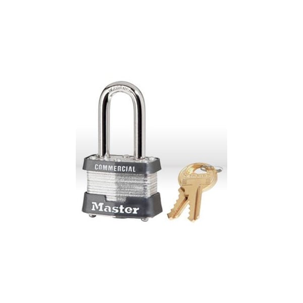 Master Lock Padlock, 1-3/4in. Steel Laminated Padlock Keyed Alike, RED - 3KALF-RED