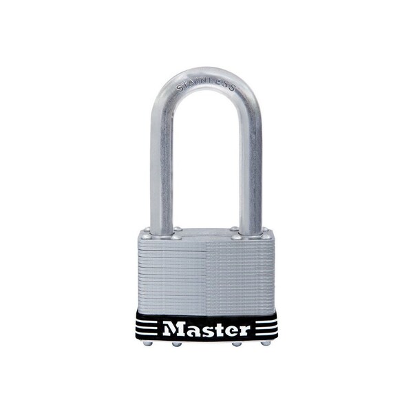 Master Lock Padlock 4.8in H X 2.5in W Stainless Steel 5-Pin Cylinder 1 pk Keyed Alike Silver - 15SSKADLJHC