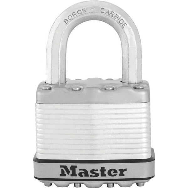 Master Lock Magnum Series Padlock, Keyed Different Key, 38 in Dia Shackle, 1 in H Shackle - M5XKAD