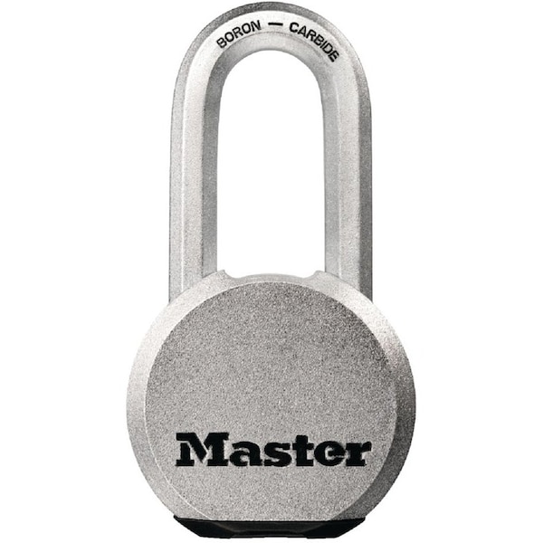 Master Lock Magnum Series Padlock, Keyed Alike Key, 716 in Dia Shackle, Boron Carbide Steel Shackle - M930XKADLH