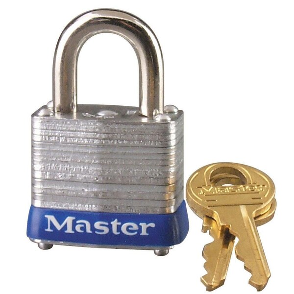 Master Lock Padlock, Laminated Steel, 1-1/8in Wide Keyed Alike to P350 - MLS7KA-P305