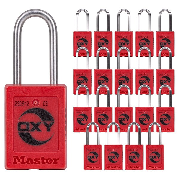 Zenex Lock, Red, KA, set of 20, OXY Custom - S33KAS20REDLZ2OXY