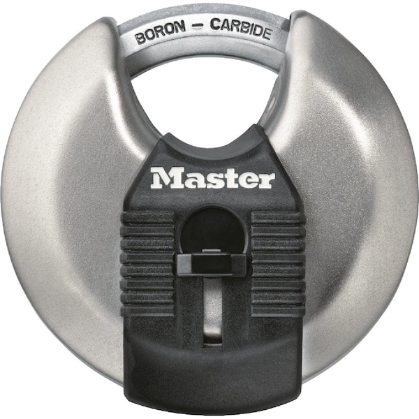 Master Lock Magnum 2-3/4 In. W. Stainless Steel Discus Keyed Different Padlock - M40XD