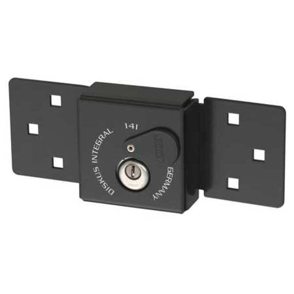 Abus Van Locks with Hasp, Keyed Alike, Hardened Steel Shackle - 141/200 BLACK KA