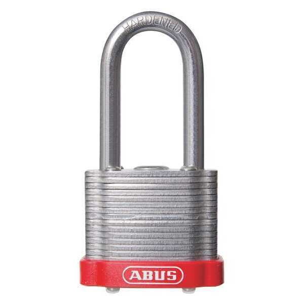 Abus Keyed Padlock, Open, Rectangular Steel Body, Hardened Steel Shackle, 11/16 in W, 6 PK - 19368