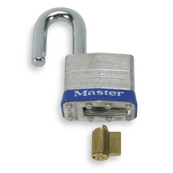Master Lock Padlock, Keyed Different, Standard Shackle, Rectangular Steel Body, Steel Shackle, 3/4 in W - 21