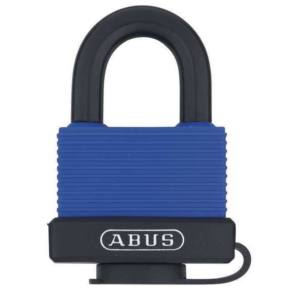 Abus Padlock, Keyed Alike, Standard Shackle, Rectangular Brass Body, Stainless Steel Shackle, 13/16 in W - 70IB/45 KA