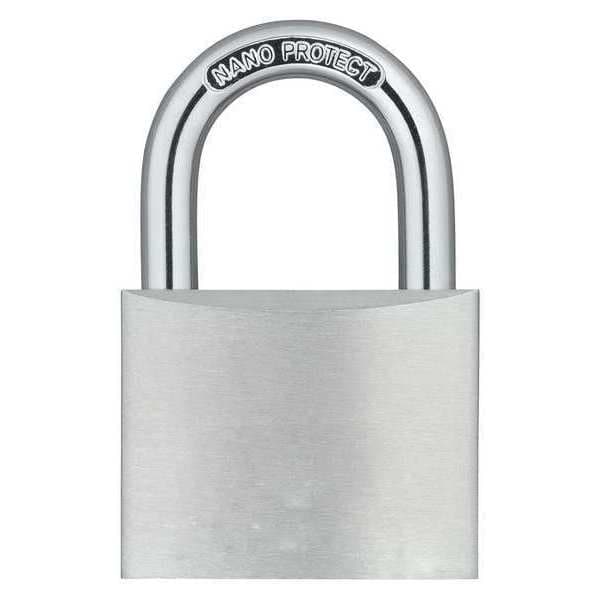 Zoro Select Padlock, Keyed Alike, Standard Shackle, Rectangular Aluminum Body, Hardened Steel Shackle, 7/8 in W - 48JP89