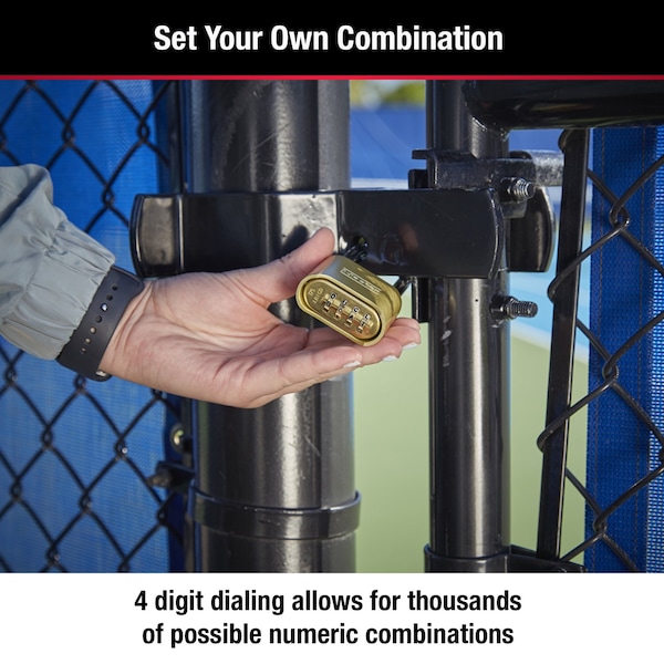 Master Lock Master Lock 4-1/8 in. H X 2 in. W Steel Resettable Combination Combination Padlock - 175DLH