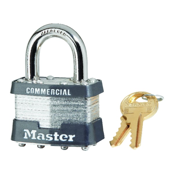 Master Lock Master Lock 1.75 in. H X 1.75 in. W X 1-3/4 in. L Laminated Steel Dual Ball Bearing Locking Exterior - 1KA#2246