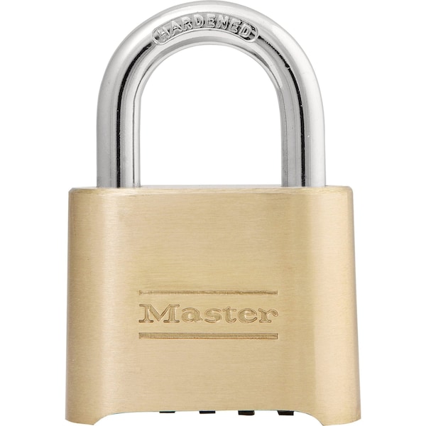 Master Lock Master Lock 2-9/10 in. H X 1 in. W X 2 in. L Steel Double Locking Combination Padlock - 175D