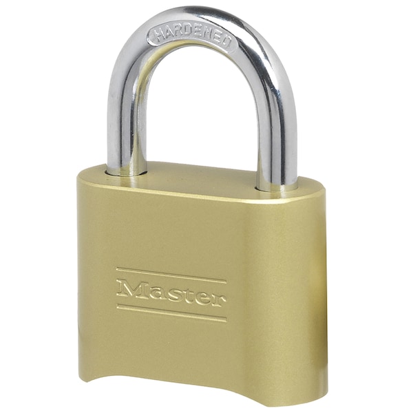 Master Lock Master Lock 2-9/10 in. H X 1 in. W X 2 in. L Steel Double Locking Combination Padlock - 175D