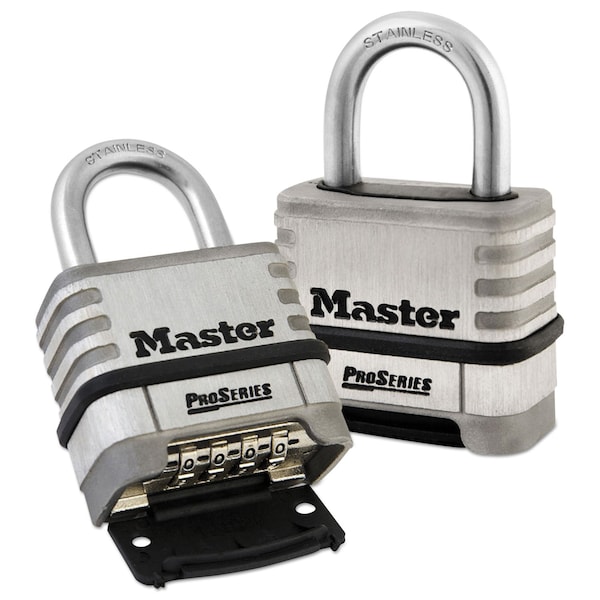 Master Lock ProSeries Stainless Steel Easy-to-Set Combination Lock, 5/16" - 1174D
