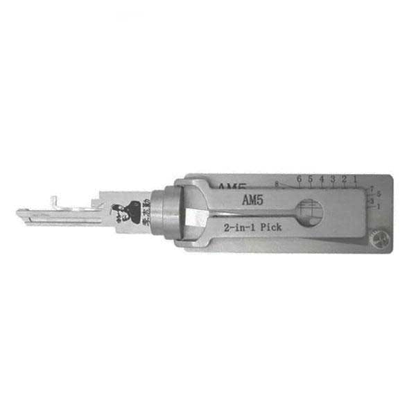 Original Lishi ORIGINAL LISHI: 2 IN 1 PICK FOR AMERICAN LOCK PADLOCKS AM5 - ANTI-GLARE - OLS-AM5