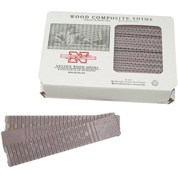 Nelson Shims Nelson Wood Shims NW32 COMPOSITE 7.5 in. Composit Shims; 32 Count - NW32 COMPOSITE