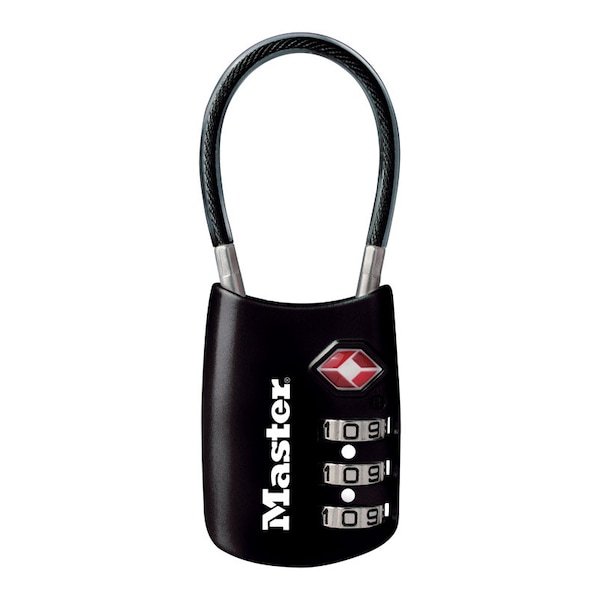 Master Lock Master Lock 1-9/16 in. H X 1-3/16 in. W Steel 3-Dial Combination Luggage Lock - 4688D