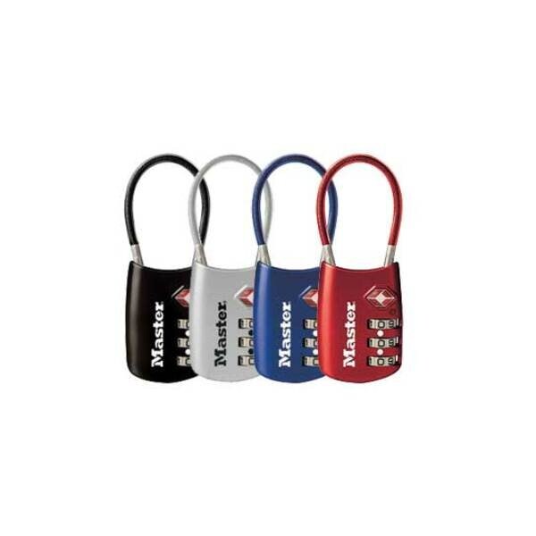 Master Lock Master Lock 1-9/16 in. H X 1-3/16 in. W Steel 3-Dial Combination Luggage Lock - 4688D