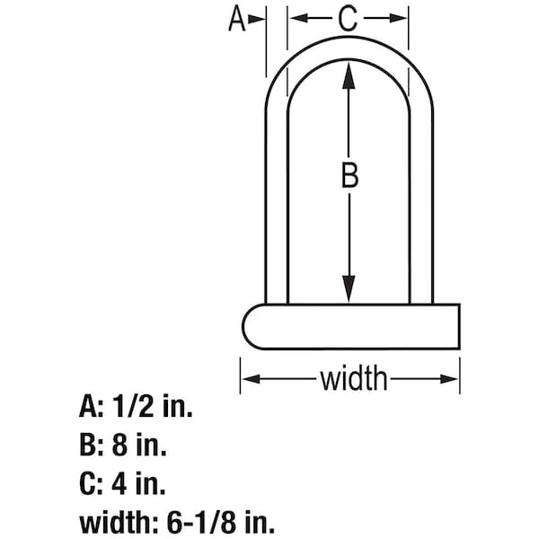 Master Lock Master Lock 1/2 in. D X 6 in. L Vinyl Coated Steel Locking Cable - 8170D
