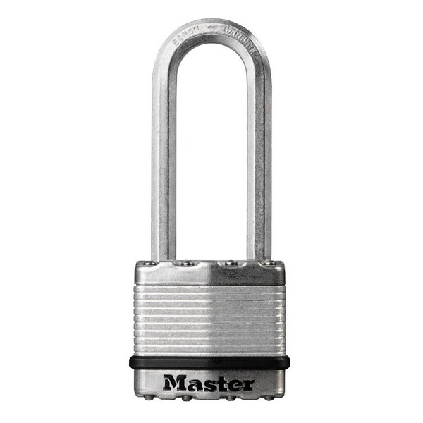 Master Lock Magnum Series Padlock, Keyed Different Key, 516 in Dia Shackle, 212 in H Shackle, Zinc - M1XKADLJ