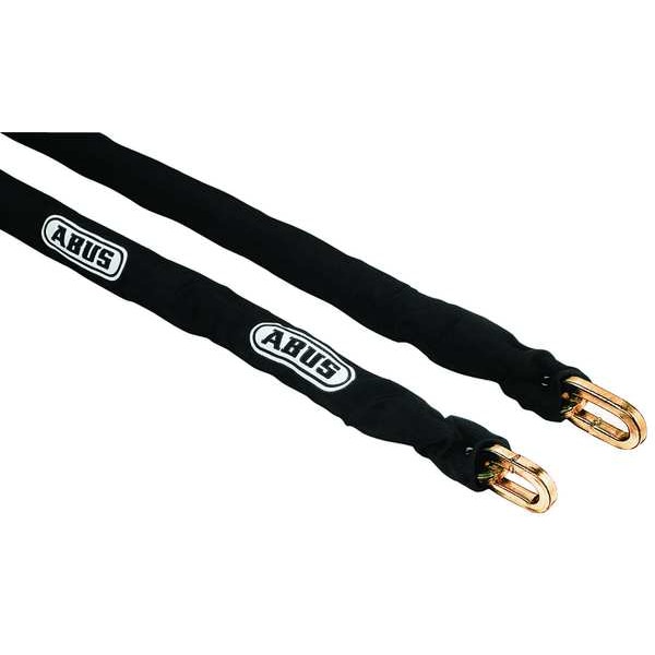 Abus Security Chain, L 2 Ft, W 1/2 In, Ylw Zinc - 12KS CHAIN & SLEEVE 2'