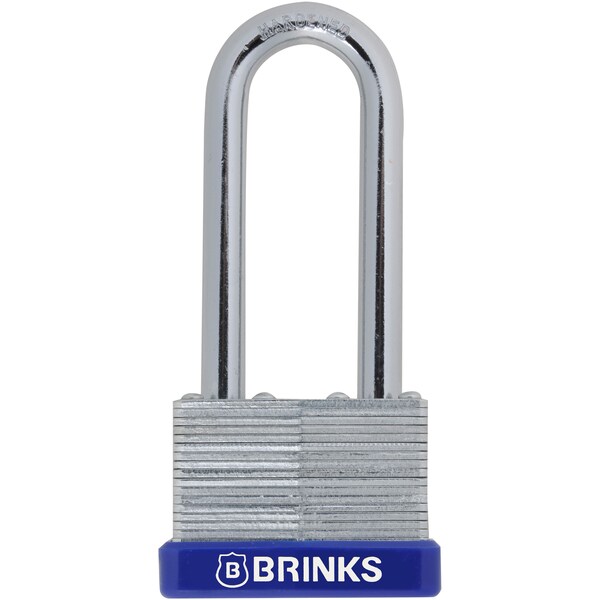 Brinks Keyed Different Padlock Laminated Steel 44mm High Security Long SHKL - 172-44002
