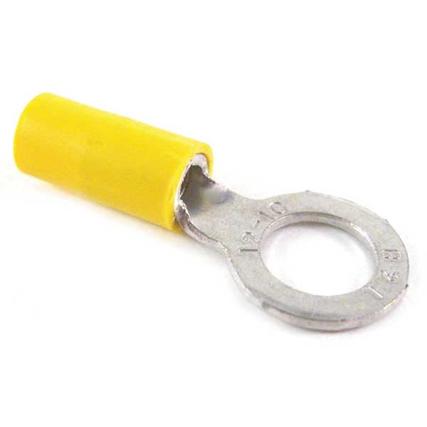 Terminal de Anillo de Vinilo 12-10 AWG para Perno de 1/4" PK50 - 10RC-14