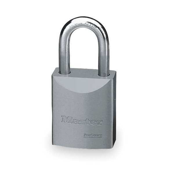 Master Lock Padlock, Keyed Alike, Standard Shackle, Rectangular Steel Body, Boron Shackle, 29/32 in W - 7040NKA
