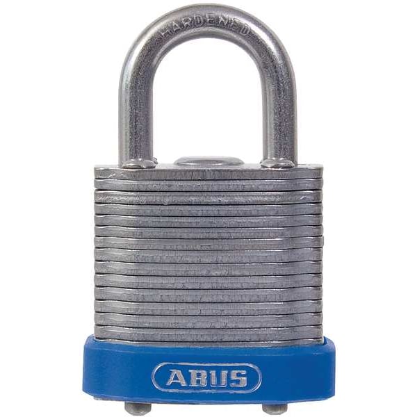 Abus Keyed Padlock, Open, Square Steel Body, Hardened Steel Shackle, 11/16 in W - 41/30 KD