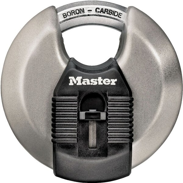 Master Lock Magnum Series Padlock, Keyed Different Key, Shrouded Shackle, 716 in Dia Shackle, 318 in W Body - M50XKAD