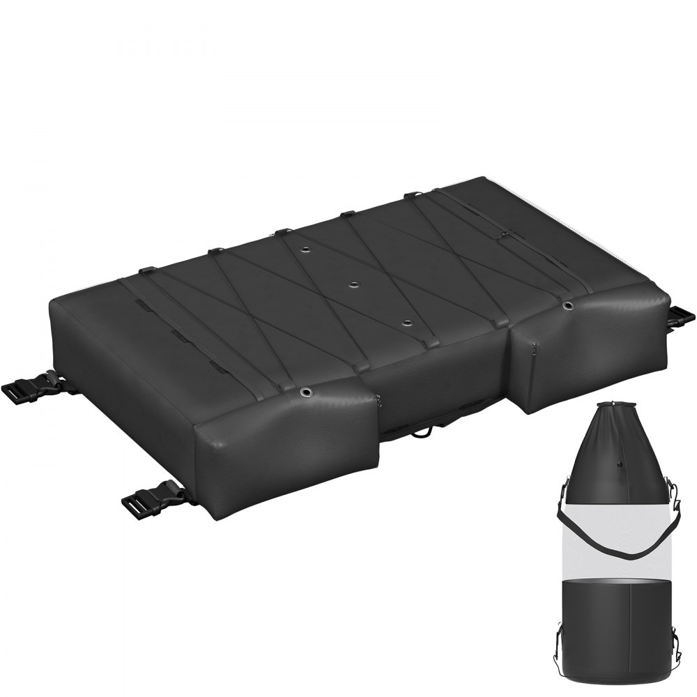 VEVOR T-Top Storage Bag, for 6 Type II Life Jackets, w/ a Boat Trash Bag, 600D Oxford Fabric Life Vests Storage Bag for Most T-Top Boats, Bimini Tops and Pontoon Tops (Life Jackets not Included) - XYDCJSYCWDGT6JTD3V0