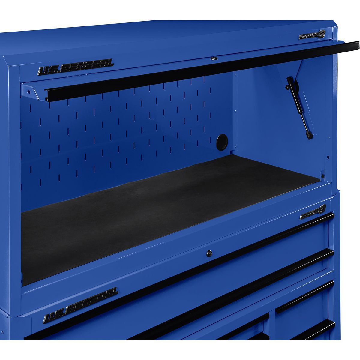 General de EE. UU. 56 pulgadas x 22 pulgadas. Hutch de Centro de Trabajo, Serie 3, Azul - 70396