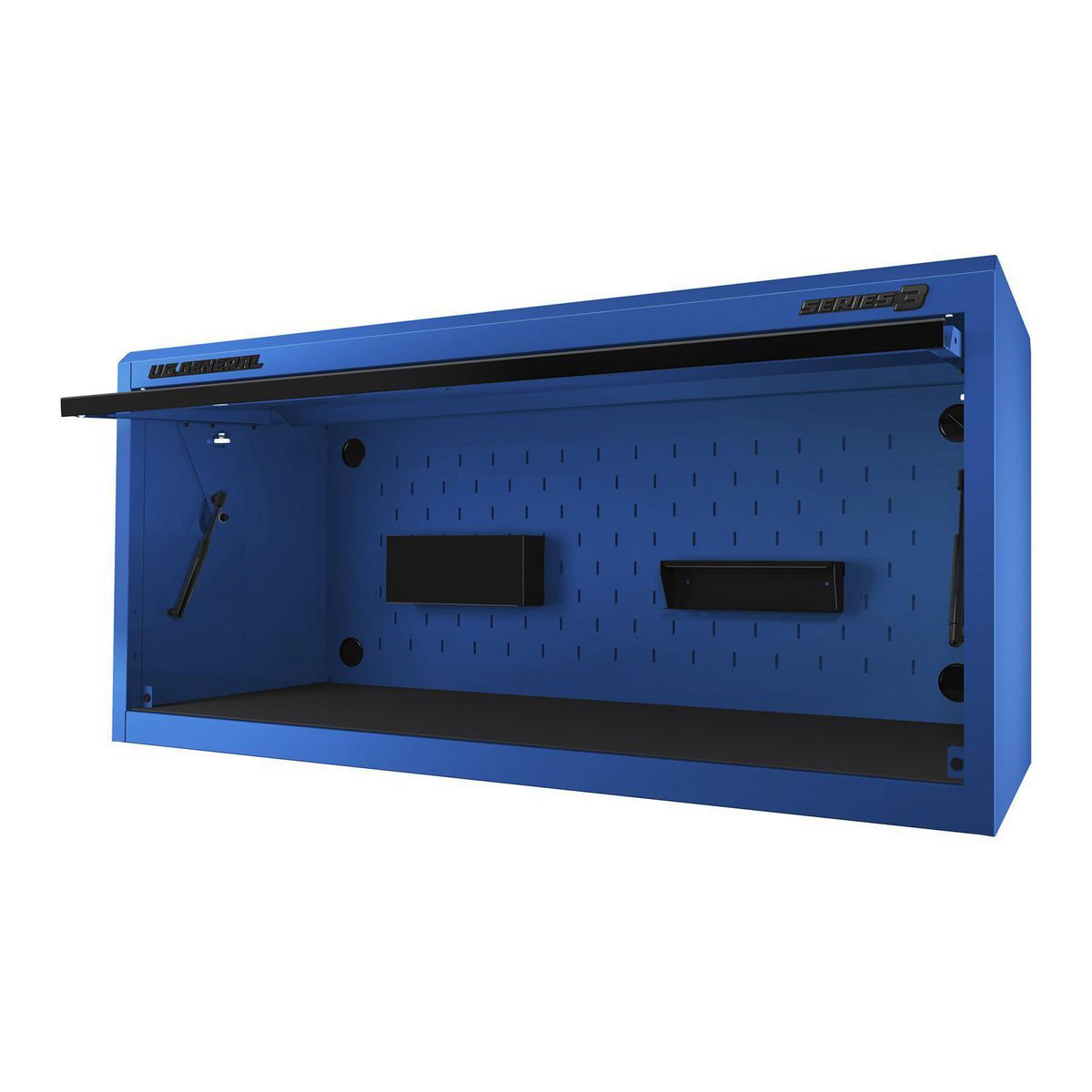 General de EE. UU. 56 pulgadas x 22 pulgadas. Hutch de Centro de Trabajo, Serie 3, Azul - 70396