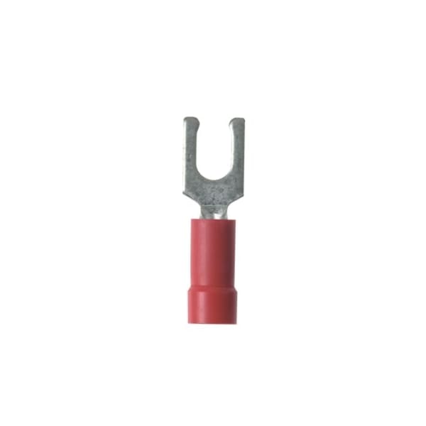 Terminal panduit de horquilla bloqueable de vinilo de calibre 22-18 #8 PK100 - PV18-8LF-CY