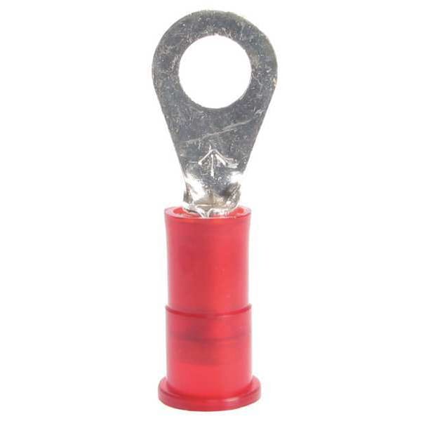 Terminal de anillo de vinilo de 22-18 AWG para perno #8, paquete de 25 - RV18-8Q