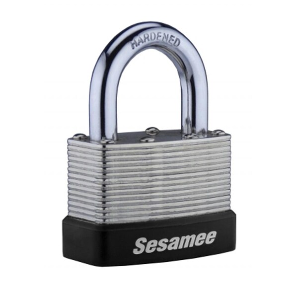 Tinkertools 4 Dial Resettable Combination Brass Padlock - 1 in. Hardened Steel Shackle - TI3291912