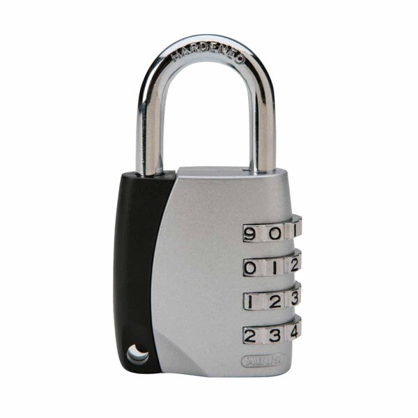 Brady Combination Steel Padlock 1.05 in Shackle Silver - 101963