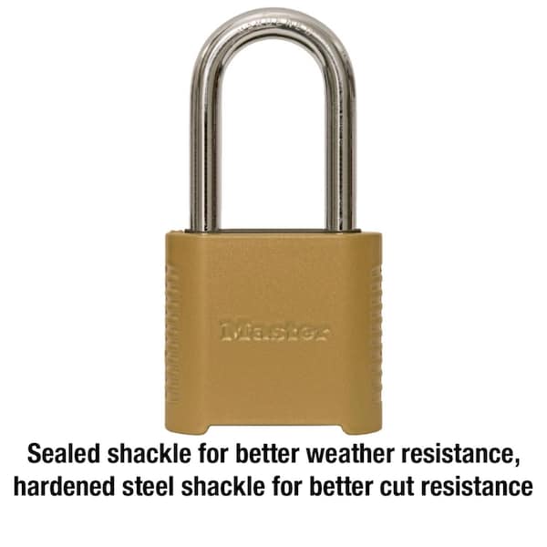 Master Lock Master Lock 1.13 in. H X 2 in. W X 6.5 in. L Steel 4-Digit Combination Combination Padlock - 875DLH