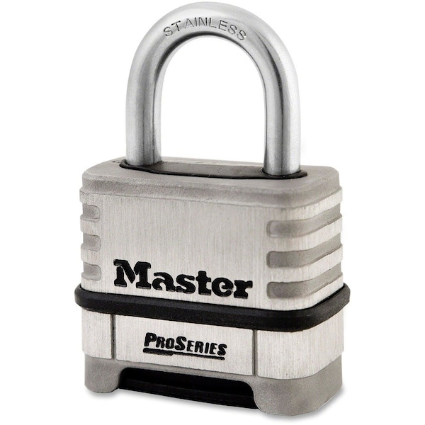 Master Lock Combination Padlock, ProSeries, 5/16", Stainless Steel - MLK1174D