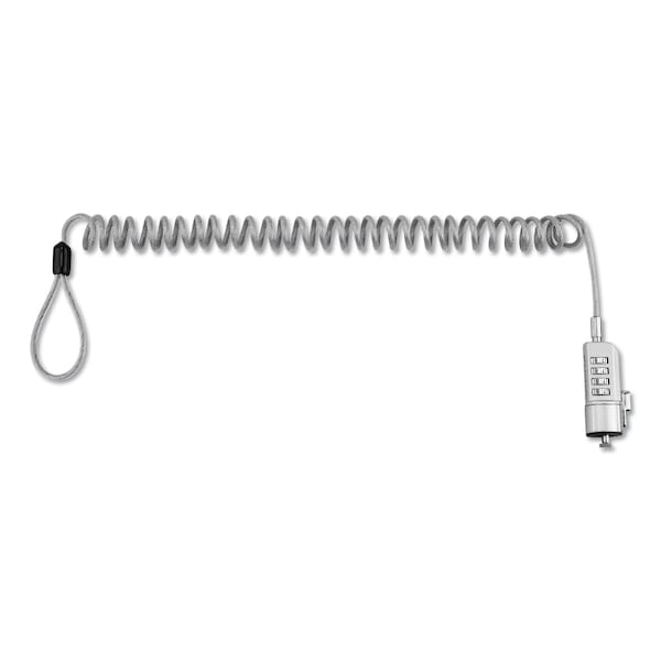 Innovera Compact Combination Laptop Lock, 6 ft. Steel Cable - IVR64670