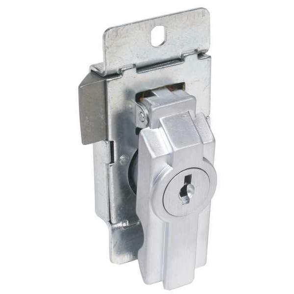 Ccl Enclosure Lock, Dull Chrome, Varies For Door Thickness, 2 Number of Keys, Alike Key Type - 15767C45