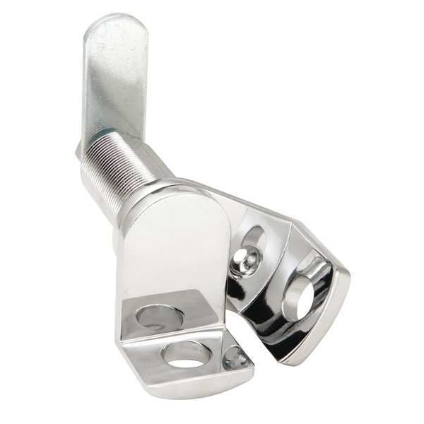 Ccl Keyless Padlockable Cam Locks, Chrome, 1 1/8 in For Door Thickness, 0 Number of Keys - 59020