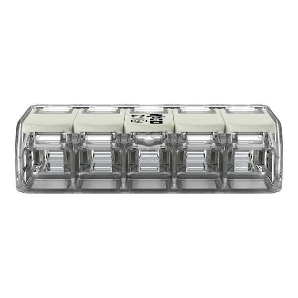 Conector Push-In Wago, Gris, 0.83", 440V - 221-685