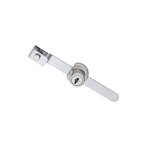 National Hardware VKA828 Series Showcase Lock, Keyed Lock, Y13 Yale, B1 Cole Keyway, Steel/Zinc, Chrome - N185-306
