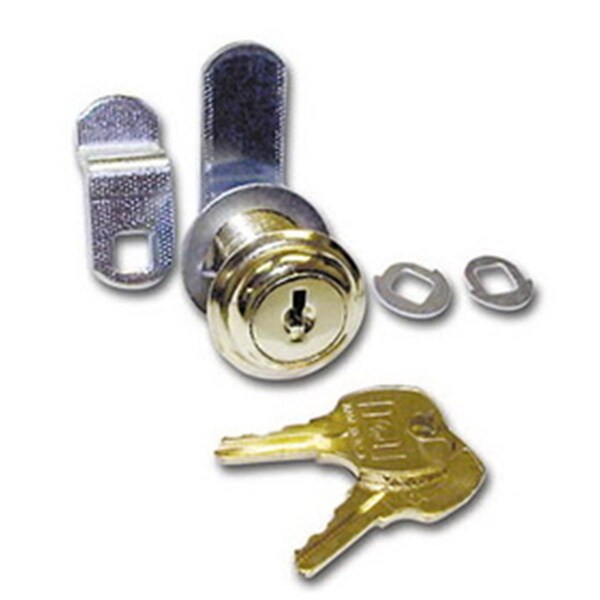Tool Time 1.13 in. Disc Tumbler Cam Lock with Flexafunction - Nickel - TO1074882