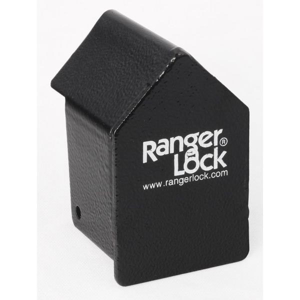 Ranger Lock Padlock Guard, Hardened Steel, Blk, 2-3/4"L - RGCU-00