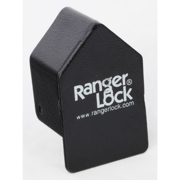 Ranger Lock Padlock Guard, Hardened Steel, Blk, 2-1/2"L - RGRC-00