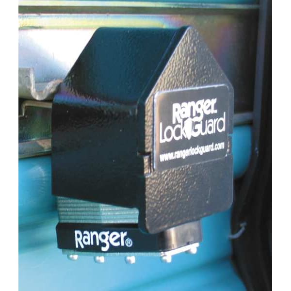 Ranger Lock Padlock Guard, Hardened Steel, Blk, 2-1/2"L - RGRC-00