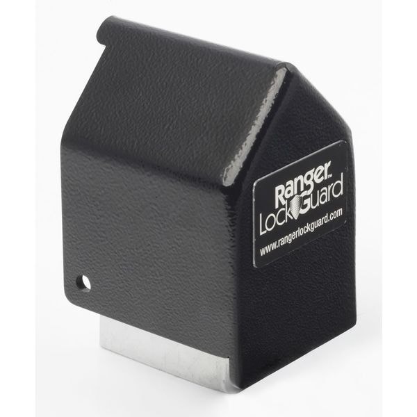 Ranger Lock Padlock Guard, Hardened Steel, Blk, 2-3/4"L - RGST-00