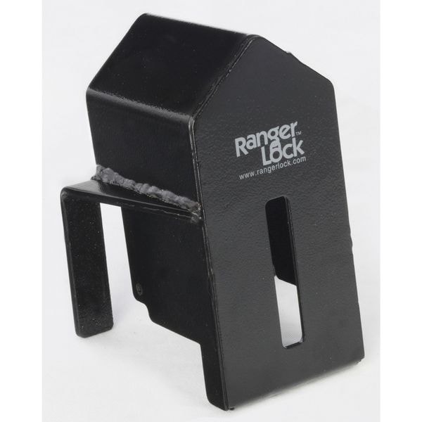 Ranger Lock Padlock Guard, Hardened Steel, Blk, 5"L - RGSE-00