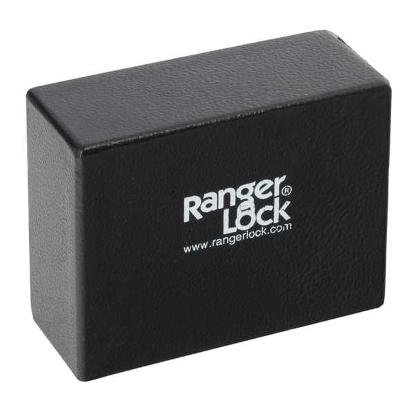 Ranger Lock Padlock Guard, Hardened Steel, Blk, 3"L - RGCJ-00